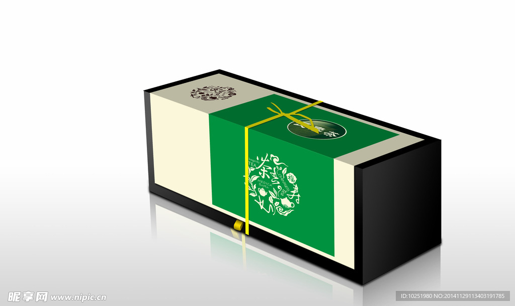 茶盒立体效果图