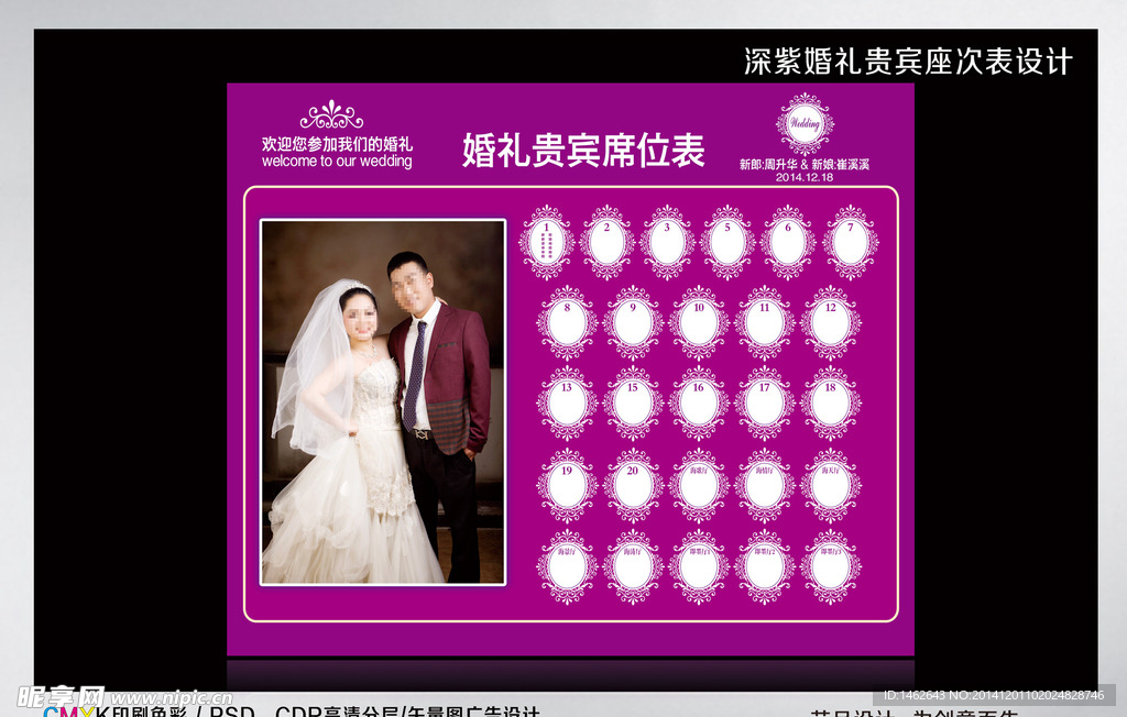 婚礼座次表