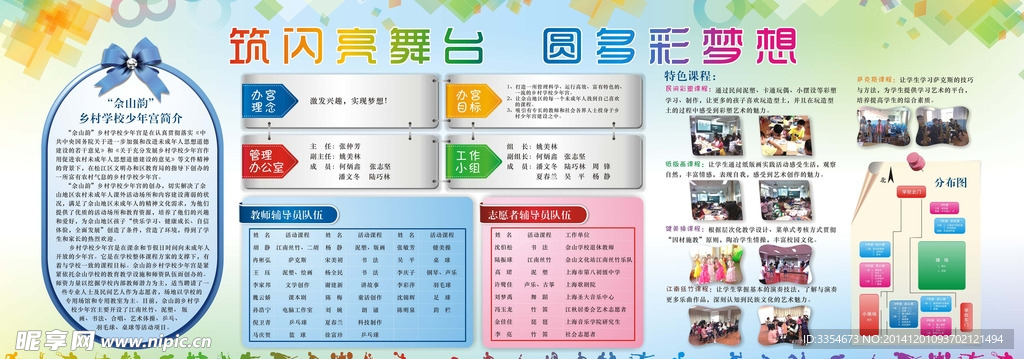 乡村学校少年宫展板