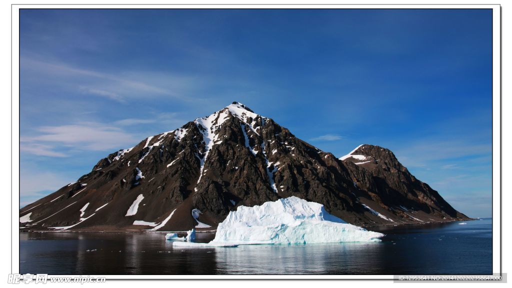 南极冰川图片