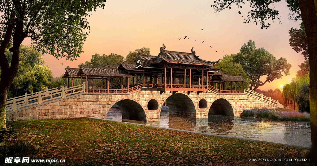 古典园林效果图