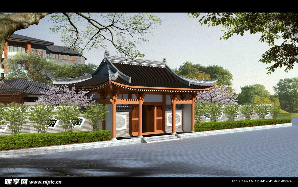 古典园林效果图