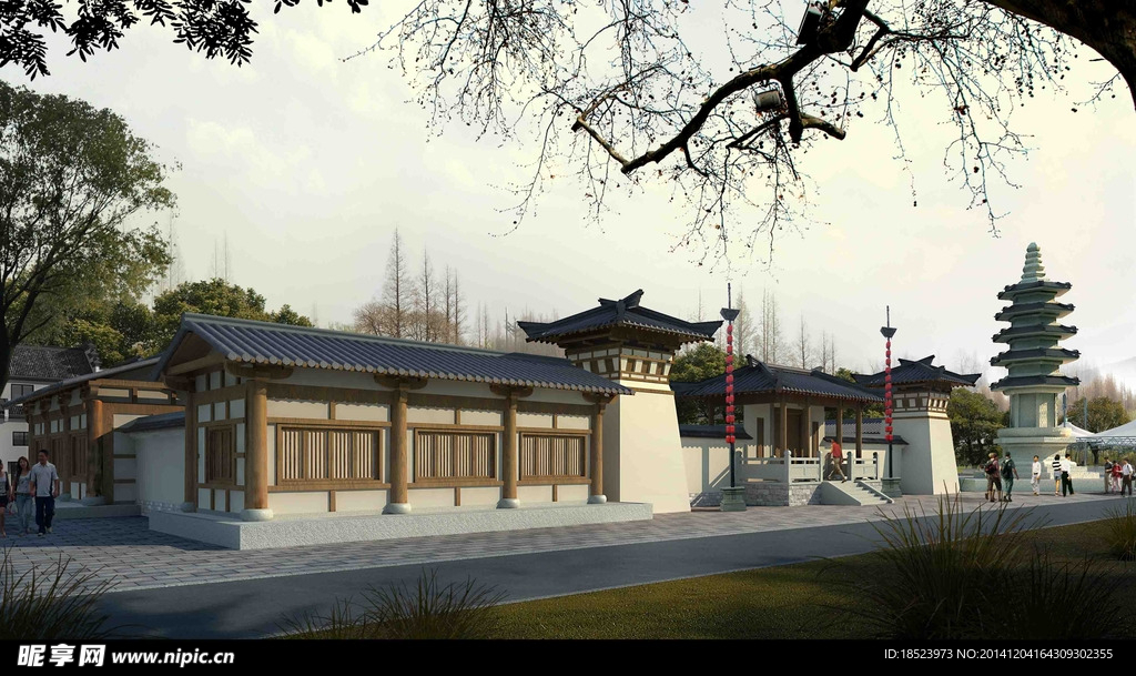 古典园林效果图