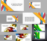 3款时尚名片设计矢量素材