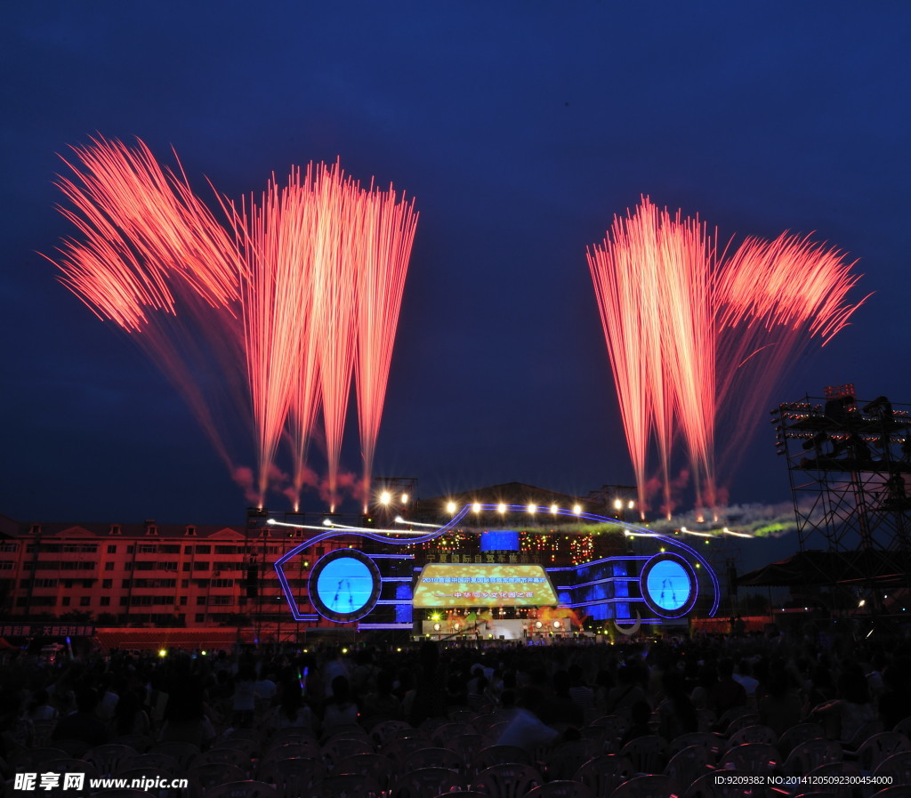 高清烟花焰火摄影图