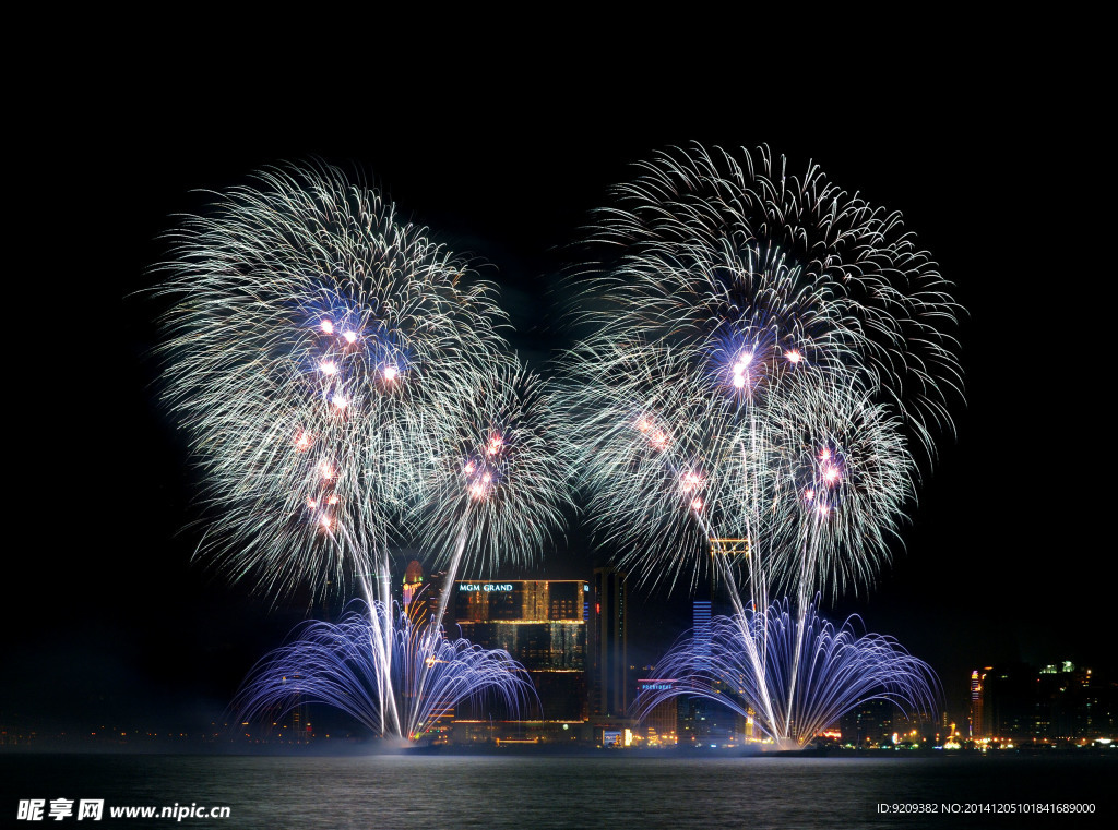 高清烟花焰火摄影图