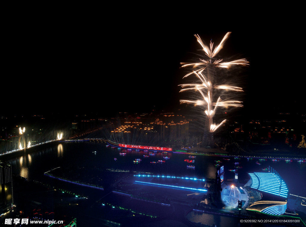 高清烟花焰火摄影图