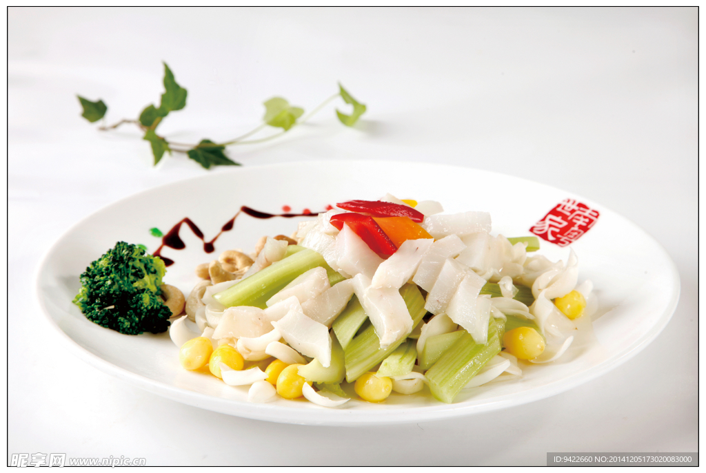 百合西芹炒银鳕鱼