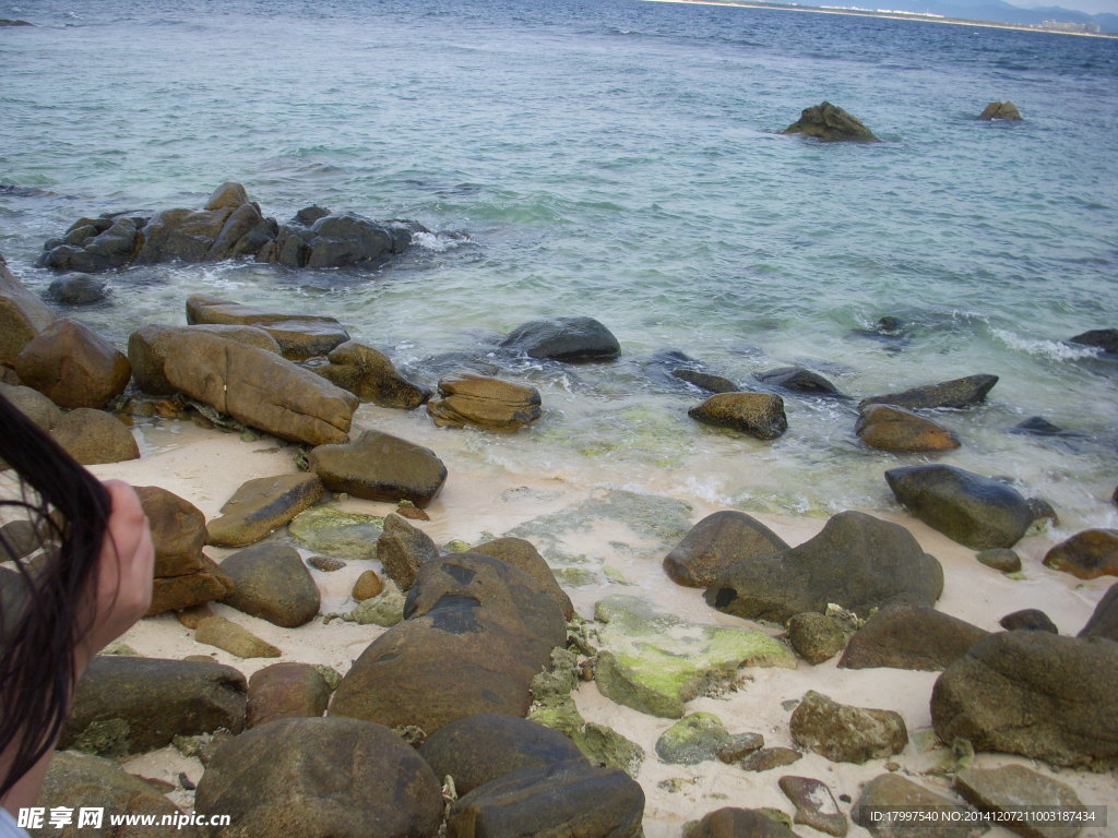 海南蜈支洲礁石