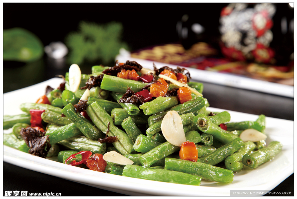 榄菜肉沫四季豆