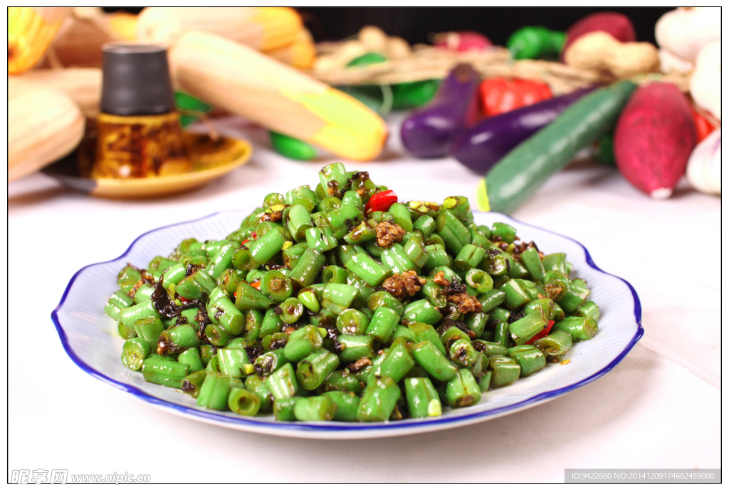 榄菜肉沫四季豆