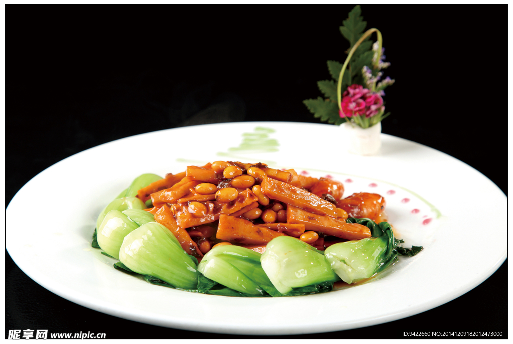 梅干菜笋干爆黄豆