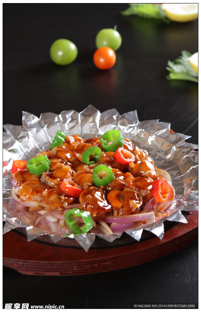 平锅椒圈扇贝肉