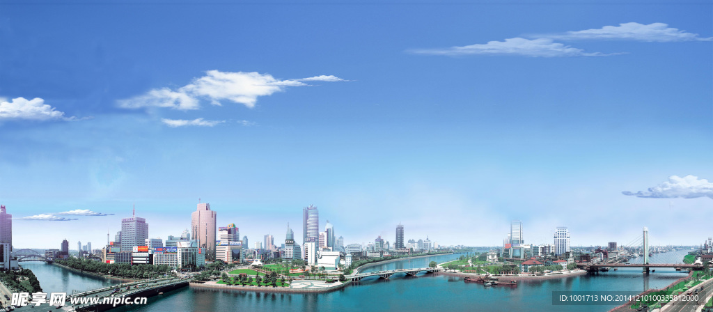 宁波三江口风景