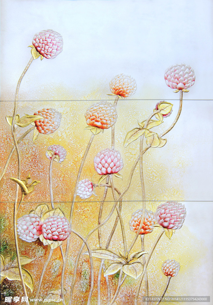 艺术玻璃蒲公英高清图片