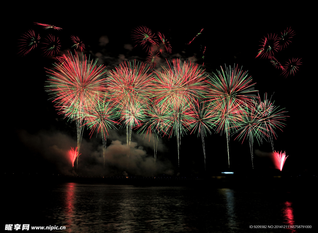 高清烟花焰火摄影图