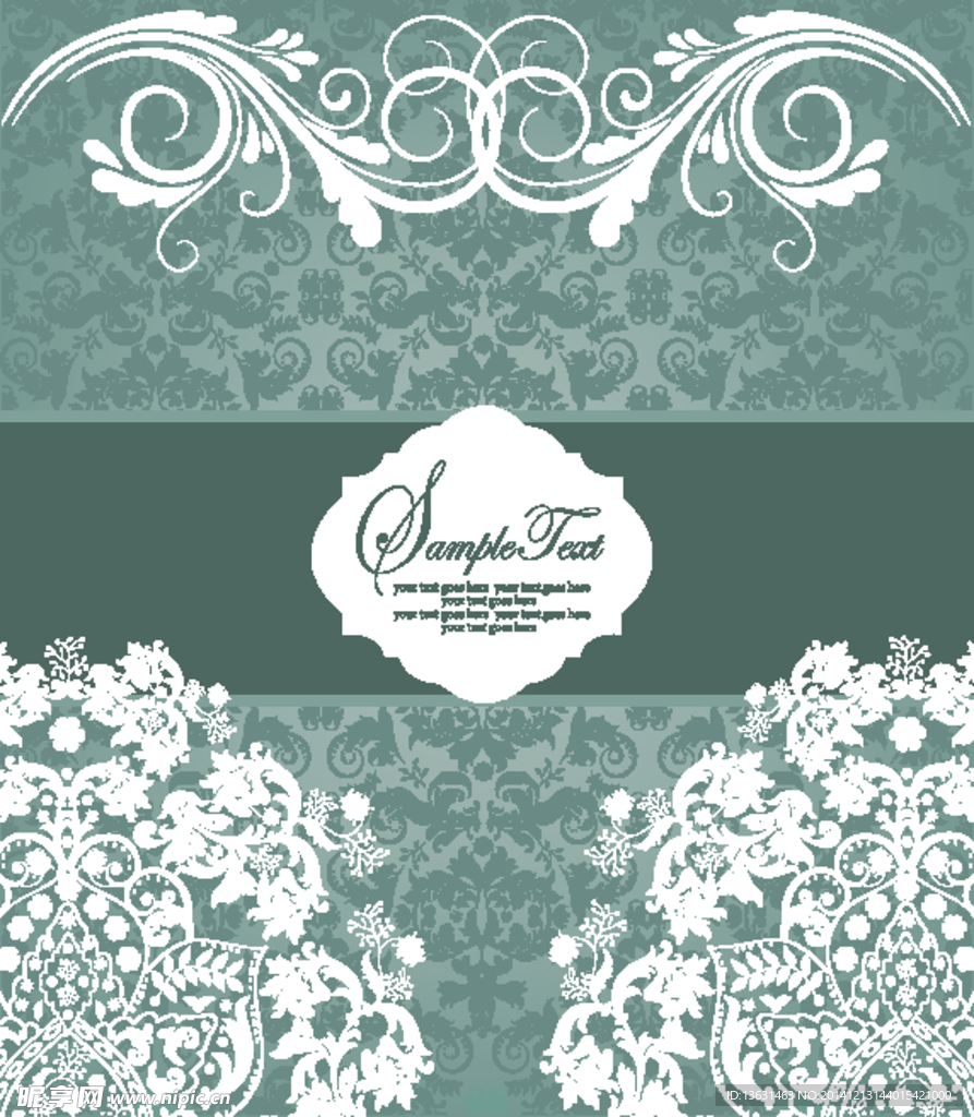 eps矢量欧式花纹素材