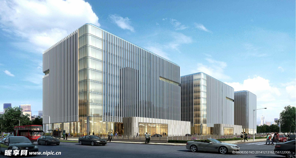 上海华辰西区办公楼建筑效果图