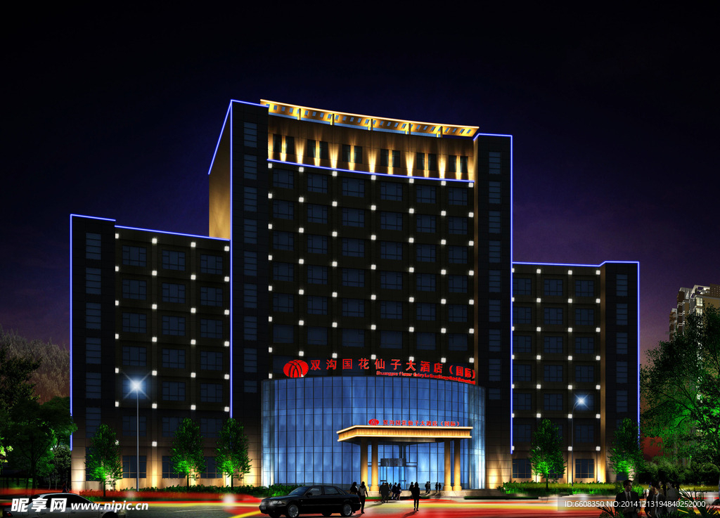 江苏双沟花仙子酒店亮化工程效果