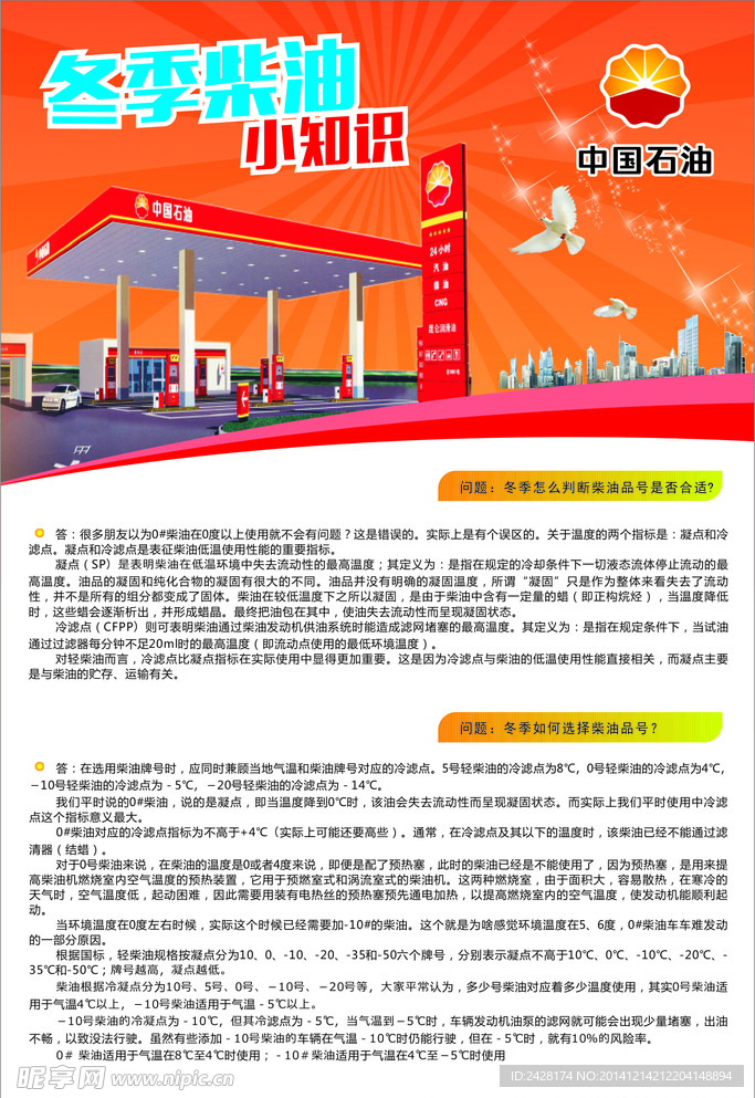 中国石油宣传页双面