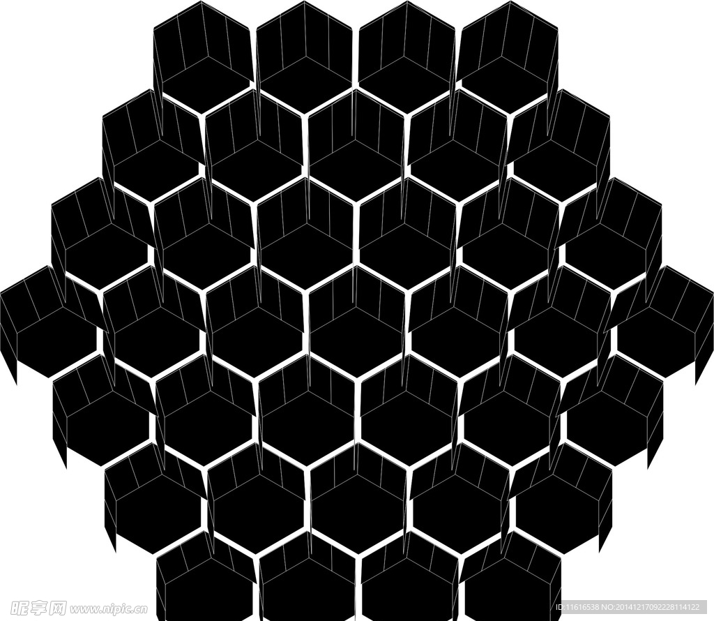 立体蜂窝图