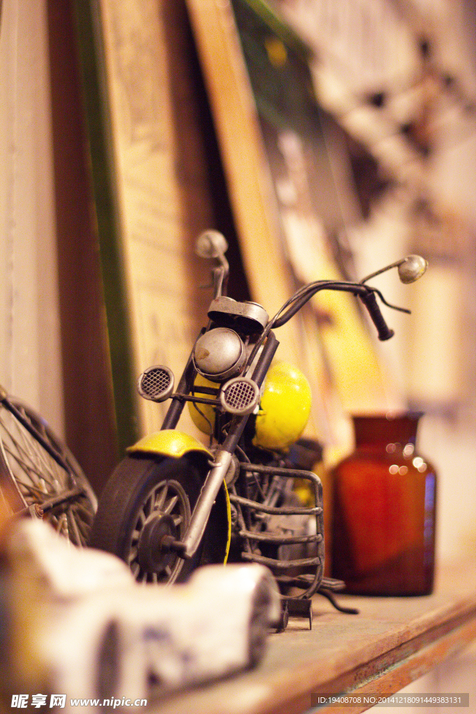 复古摩托车陈列