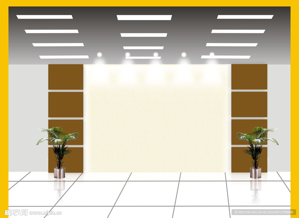 公司形象墙效果图