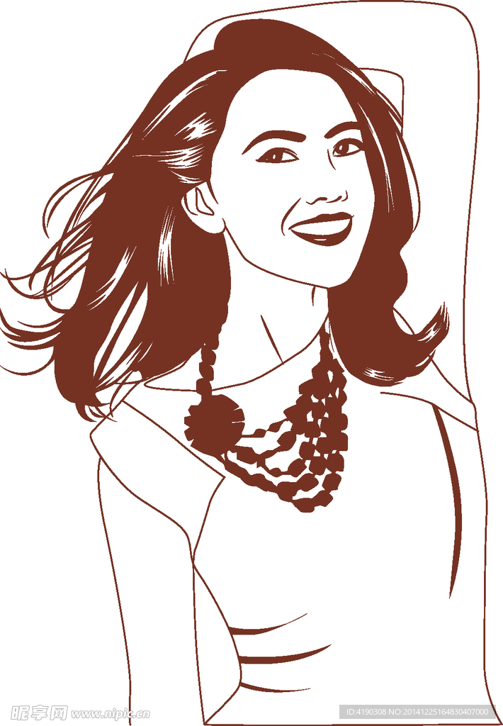 硅藻泥剪影 美女