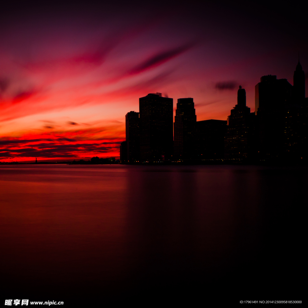 秦皇岛夕阳大海