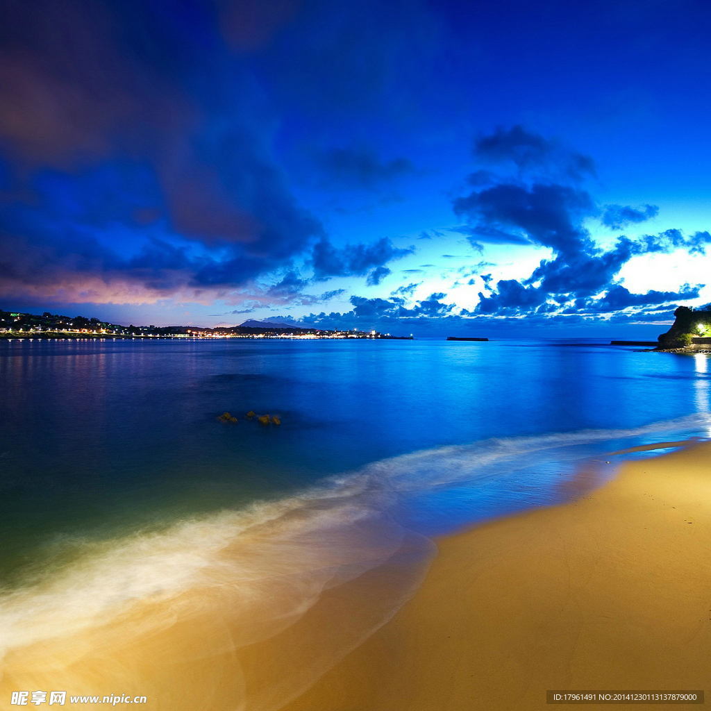 秦皇岛夕阳大海