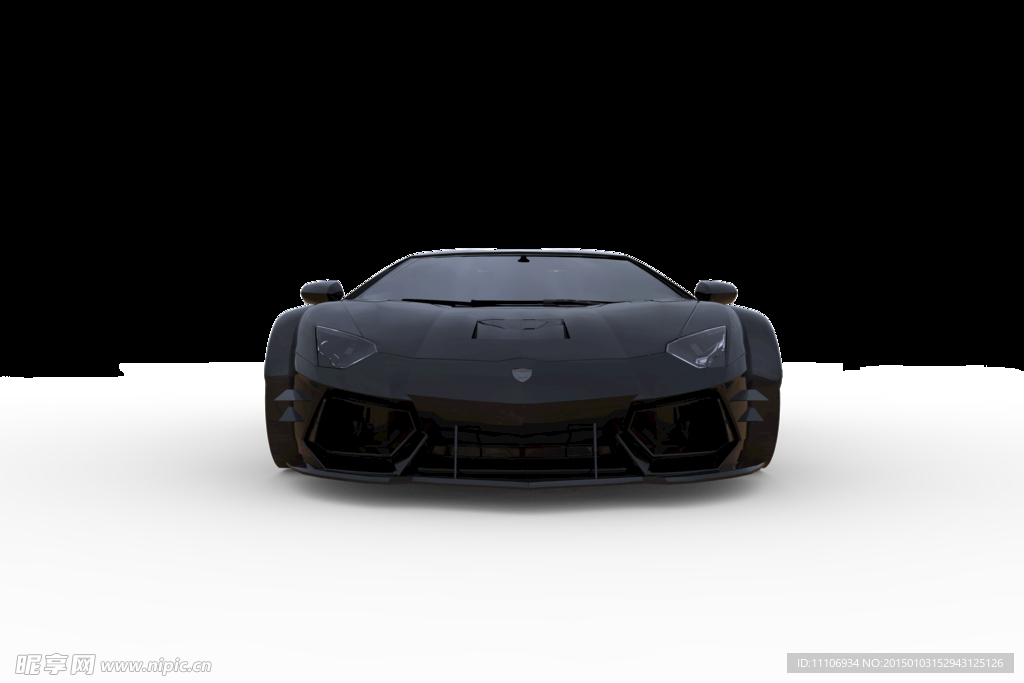 兰博基尼前视图 未分层