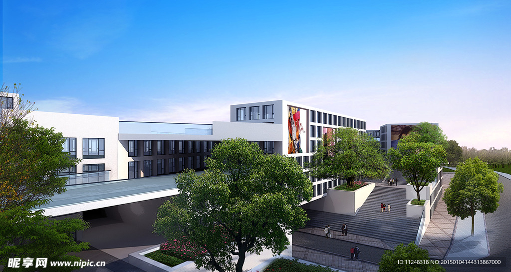 蓝天白云 建筑物