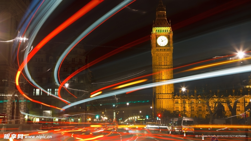 伦敦大本钟夜景