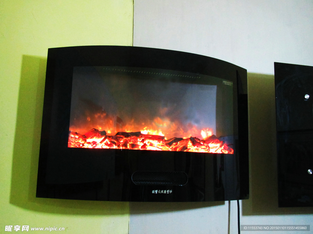 弧形壁挂电壁炉