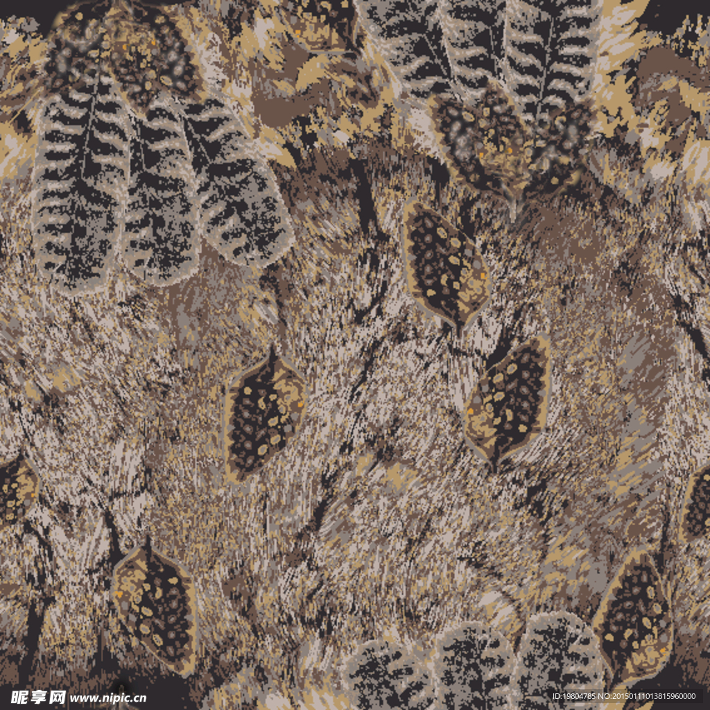 高端服装布匹面料墙纸矢量印花图