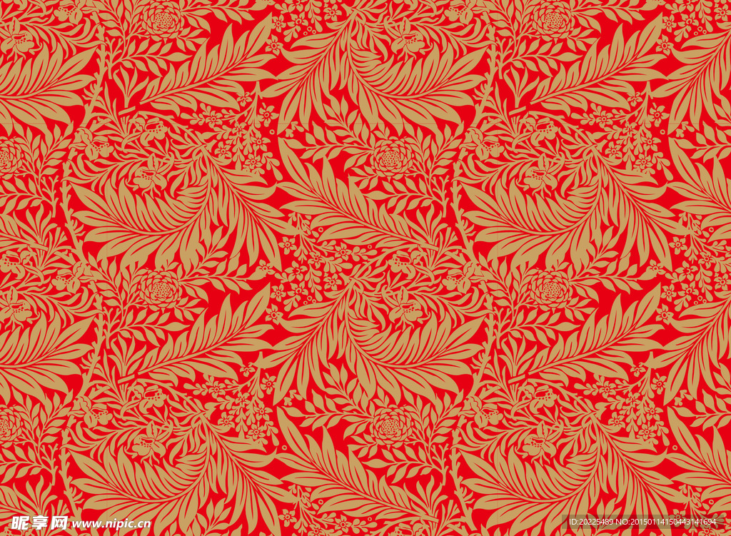 矢量无缝精致花纹