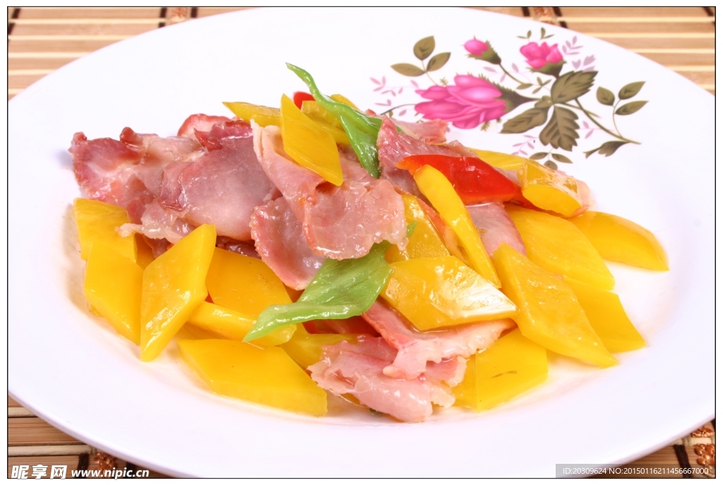 彩椒腊肉
