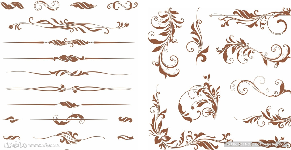 古典装饰花边纹样