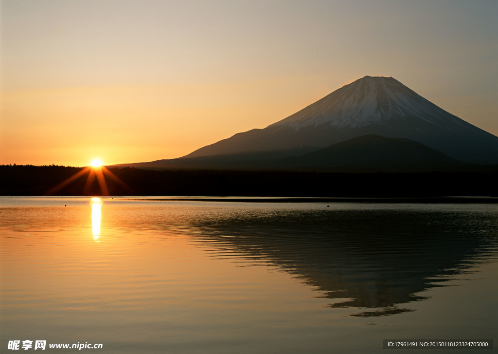富士山夕阳