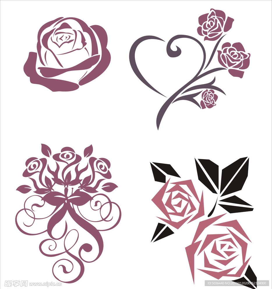 矢量玫瑰