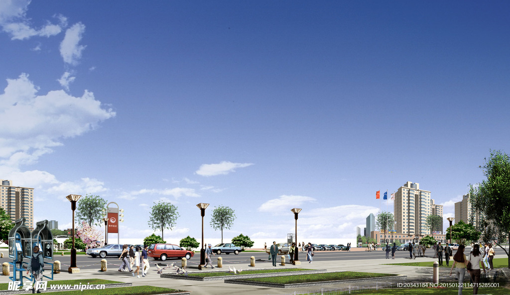 广场绿化环境设计