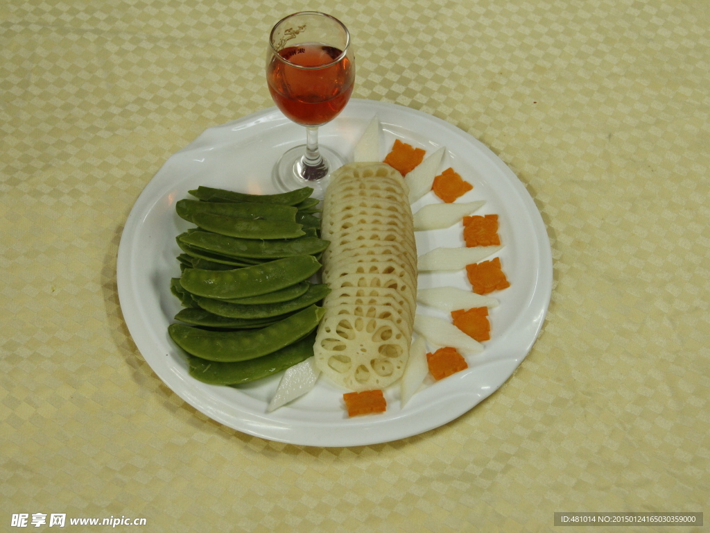 四季豆藕片食材