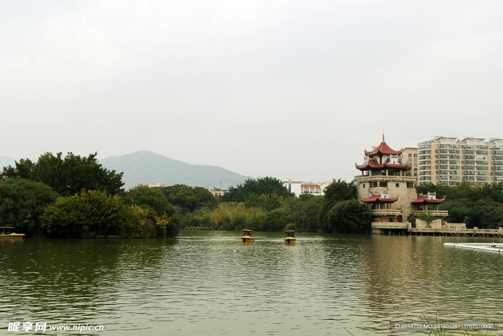 东湖公园 祈凤阁 七星亭