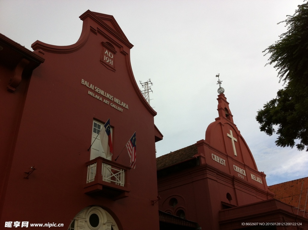 马来西亚 马六甲 街建筑