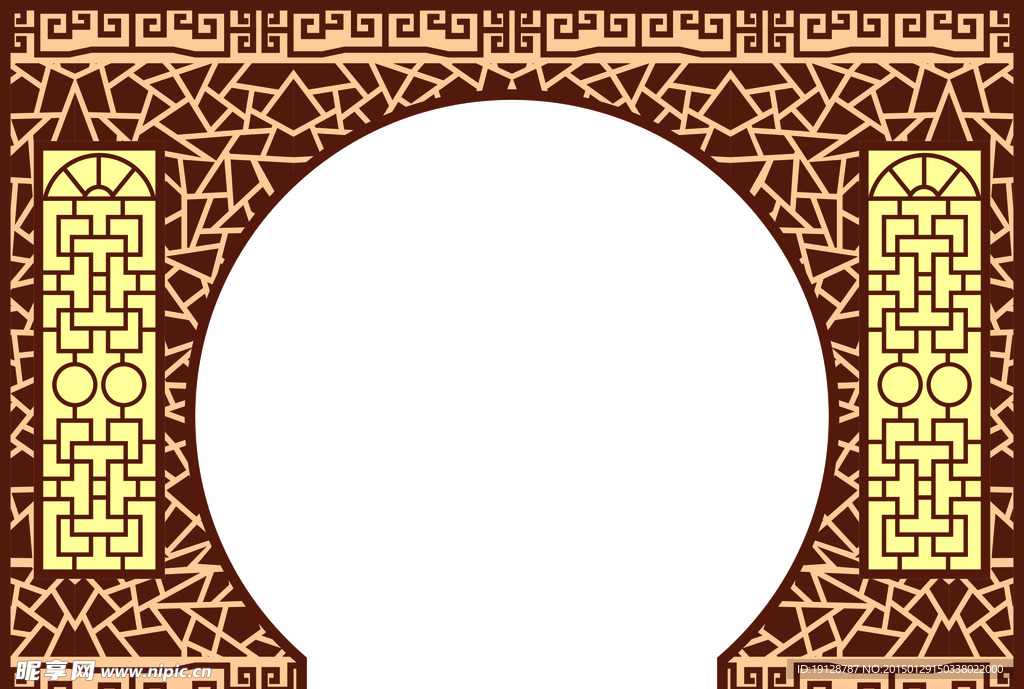 中式古典窗纹图片