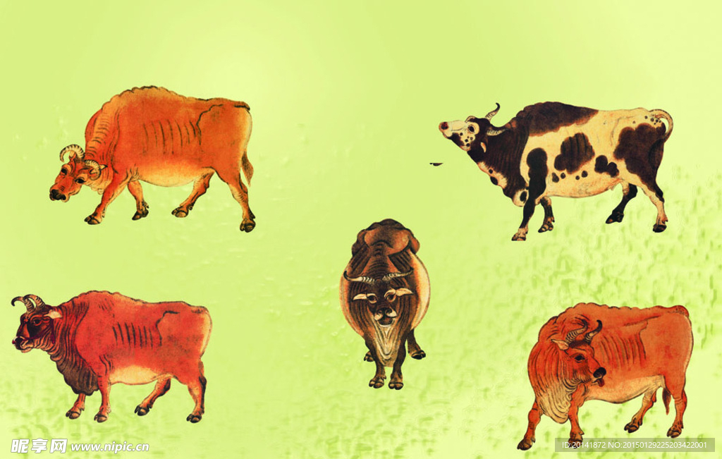 五牛图（合层）