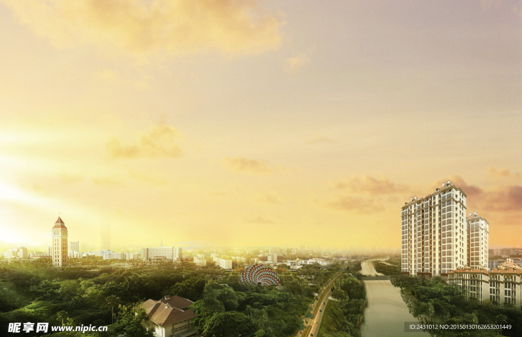 房地产广告滨河世纪广场