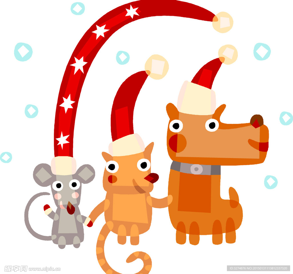 风格卡通矢量小人