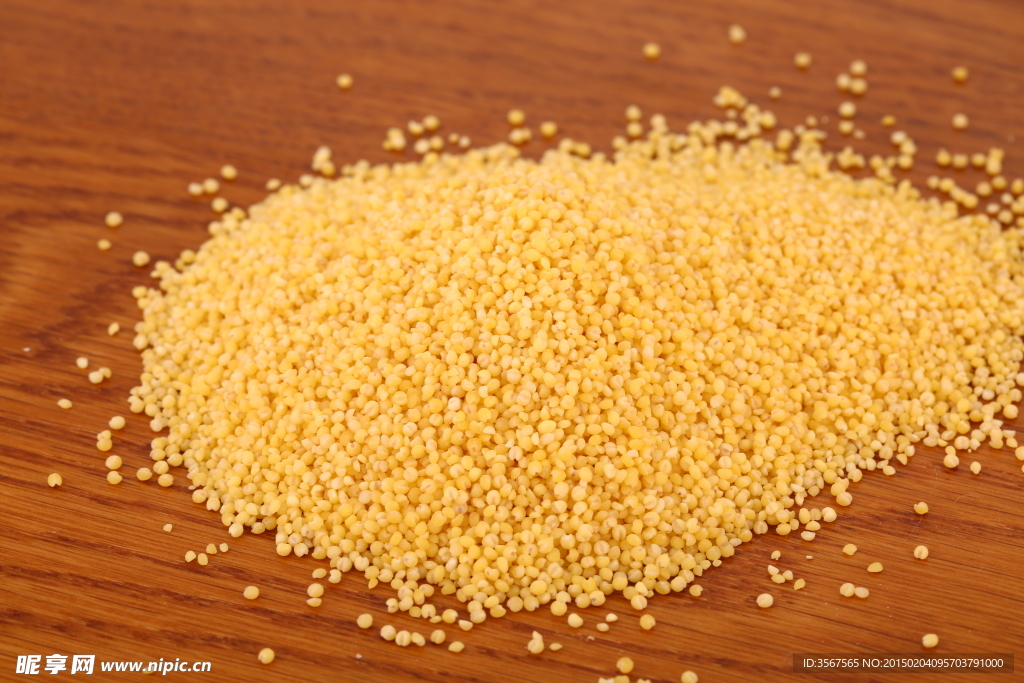 五谷杂粮系列小米黄米摄影图