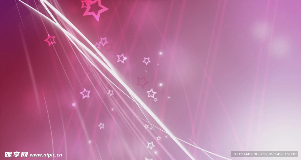 梦幻心型线条蝴蝶光晕LED背景